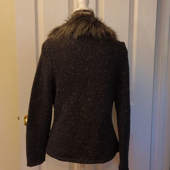 Faux fur INC cardigan - Picture 2 of 4